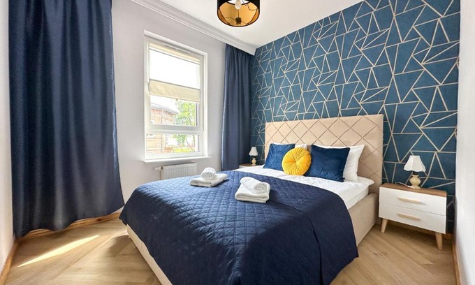 Nowy Dwor Mazowiecki Apartment | DMK Blue Apartment near Warsaw-Modlin Airport