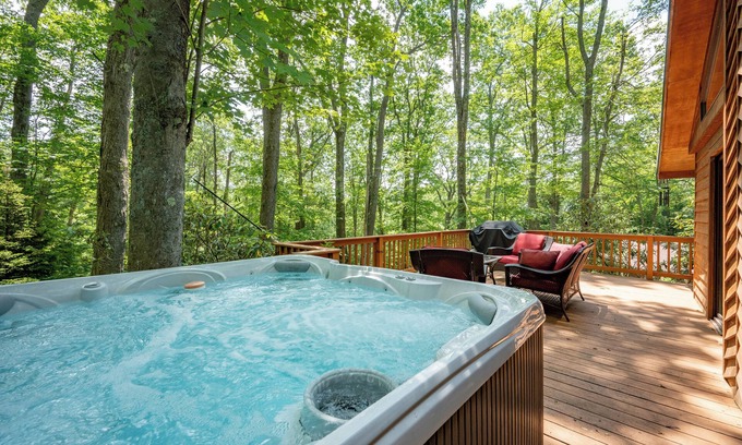 Sky Valley House | Dog Friendly Forest Retreat w/Hot Tub & Lake Access