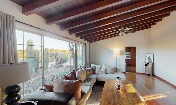 Tucson House | Dog-friendly home + casita with mountain views, covered patio, AC, & 2 W/Ds