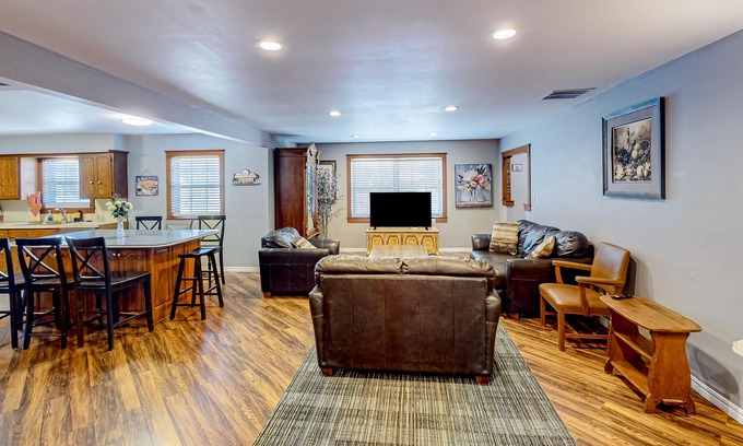 Tower Heights House | Dog-friendly home with large yard, grill, & basketball hoop