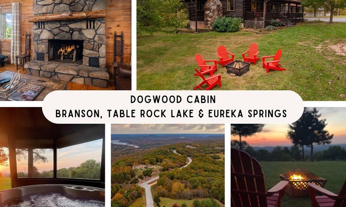 Lampe Cabin | Dogwood Cabin-Hot Tub, Fire Pit, Game Room, Dogs OK! Near Branson & Table Rock L