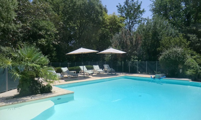 Beziers Villa | Dom St Pierre du Rebaut - House-park-exceptional pool landscaped near beaches