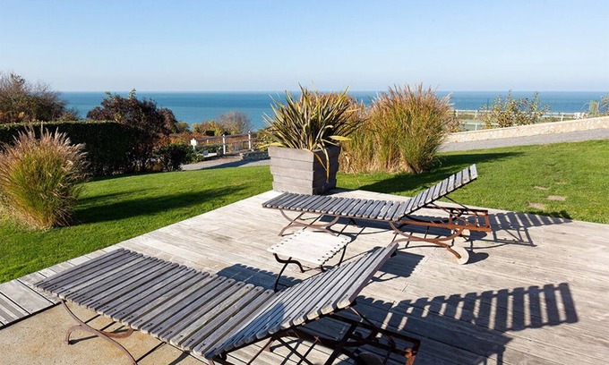 Villerville Cottage | Domaine du Grand Bec - La Maison de Jacky, swimming pool, tennis court, beach, sea view