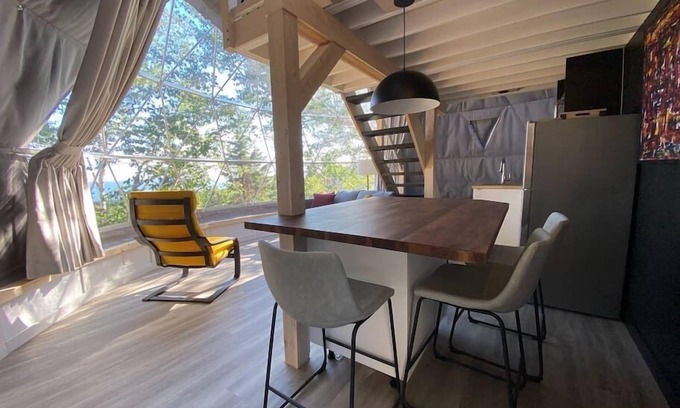 Perce Ski Chalet | Dome #5 ocean view at Domaine Renard