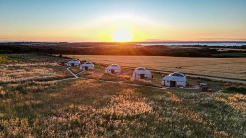 Yarmouth Apartment | Dome Meadow 1 with Log Burning Tub At Tapnell Farm