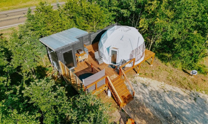 Athens House | Dome under the stars pool/hottub