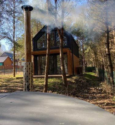 Rakow House | DOMEK LABA CHAŃCZA nad zalewem, domek w lesie z opcją balii, ANTRESOLA