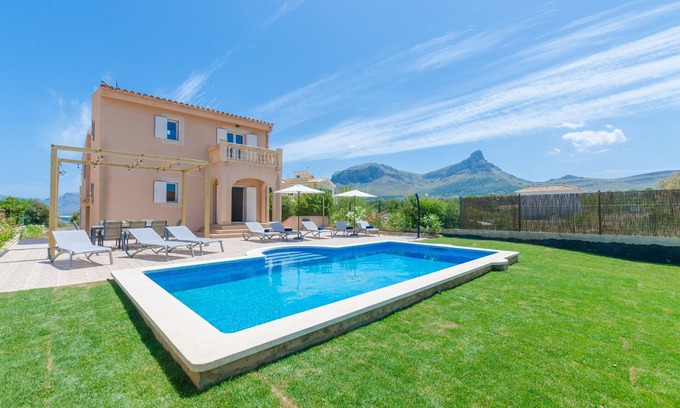 Urbanizacion S'Estanyol Villa | DONES D'AIGUA 11 - Villa with sea views in Urb. S'Estanyol (Colonia de Sant Pere). Free Wi