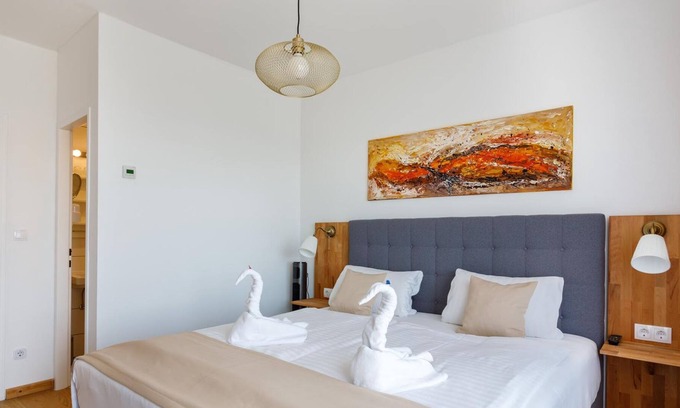 Morbisch am See Cottage | Doppelzimmer mit Balkon Seeseite - Pension Laubenhof