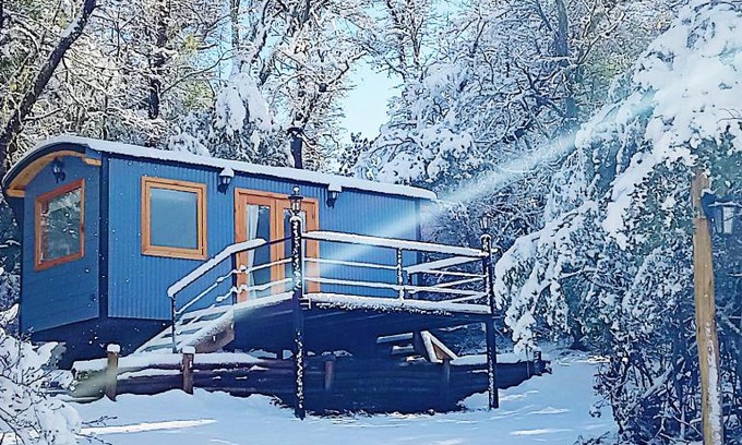 San Martin de los Andes Ski Chalet | Dos Tiny Houses con Vista Espectacular, 2 Baños y Bosque Privado para 2 Parejas