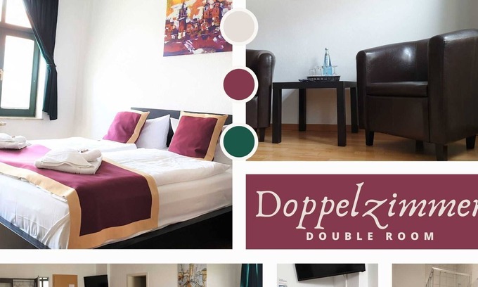 Lutherstadt Wittenberg Apartment | Double room with extra bed - Pension Alabama