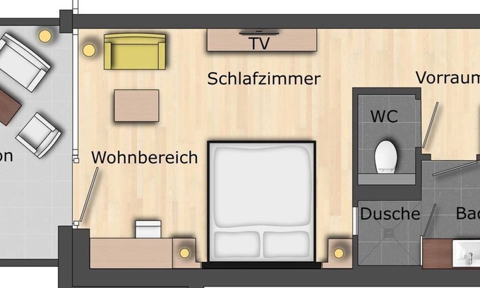 Millstatt House | Double room Seensucht with XXL balcony - Villa Postillion am See