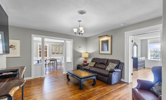 Cape Girardeau Apartment | Downtown 4BR with 2 King Beds! Walking distance to SEMO and the River Front.
