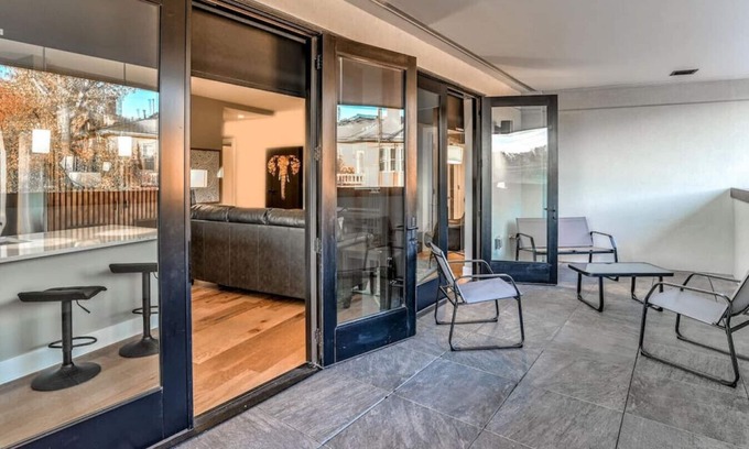 East End - Valley Street Condo | Downtown Asheville Large Enclosed Balcony