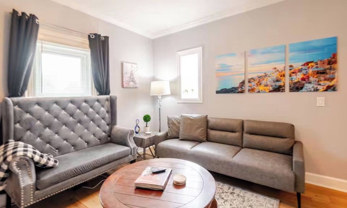 Columbus House | Downtown Hideaway in Cute Village Home. Off Street Parking + Washer & Dryer.