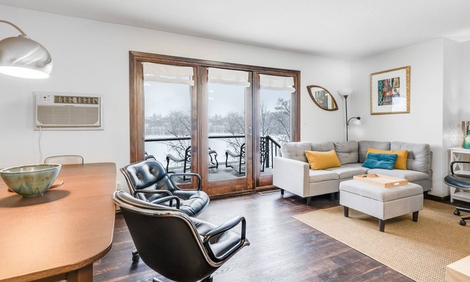 Pine City House | Downtown lakefront: balcony, patio, kayaks, hills for sledding