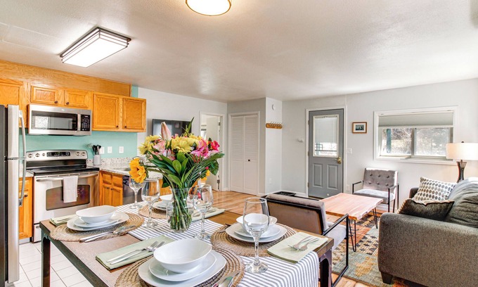Ouray Apartment | Downtown Ouray Apt w/River & Mountain Views!