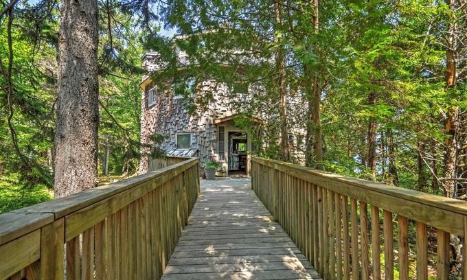 Prospect Harbor House | Dragonwood Castle on Waterfront with Stunning View
