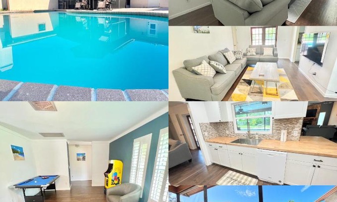 Seminole House | Dream Vacation Home w Heated Pool Close to Beaches Clearwater St Pete Quiet with Big Backyard