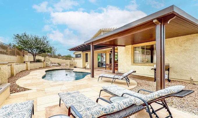 Estrella Mountain Ranch House | Dreamy desert gem with private pool, firepit, grill, lanai & AC