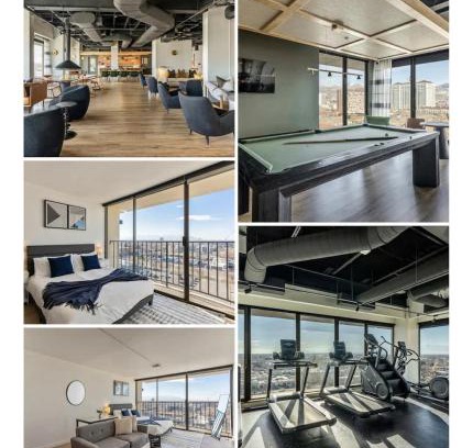 Downtown Salt Lake City Apartment | DT Studio Gym Pool Table 12th Floor Parking