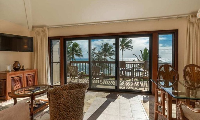Lihue Condo | East Kauai OV Bliss! Open Kitchen, Lanai, WiFi, TV, DVD+Ceiling Fans–Kaha Lani 321