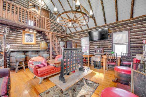 Blakeslee House | Easy Interstate Access Original Poconos Log Cabin