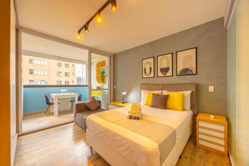 Vila Olimpia Apartment | Easy Star - Contemporâneo studio na Vila Olimpia - IS05I