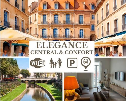 Clemenceau Apartment | ELEGANCE Castillet - Plein Centre Proche Gare Bus et Transports - IDEAL COUPLE ou PRO - Moderne et Confort - OFFRE SPECIALE