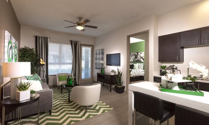 Morse Park Condo | Elegant 2BR Retreat at Anton 1101 | Pool & Gym