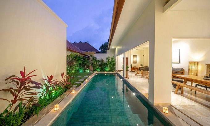 Legian Villa | Elegant 2BR Villa in Legian->5min walk to Beach