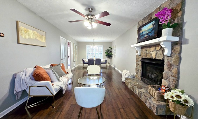 Lawrenceville House | Elegant 3-Bedroom Home w/Private Fenced Backyard