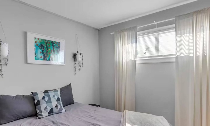 Lawrence Apartment | Elegant 3BR Retreat: Comfort, Style Prime Location