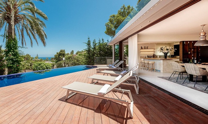 Puig Manya Villa | Elegant Ibiza Villa | Exclusive Area Of Cap Martinet | Casa Athalia | Cinema Room | Gym | 6 Bedrooms | Ibiza Town