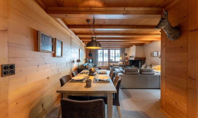 Saanen Condo | Elegant Mountain Apartment Gstaad
