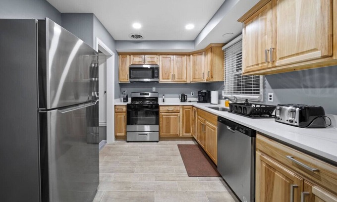 Shelby Township House | Elegant Oasis: 4-Bedroom Home Away from Home