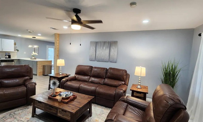 Denison House | Elegant & Spacious Home with large fence in back yard with garage.