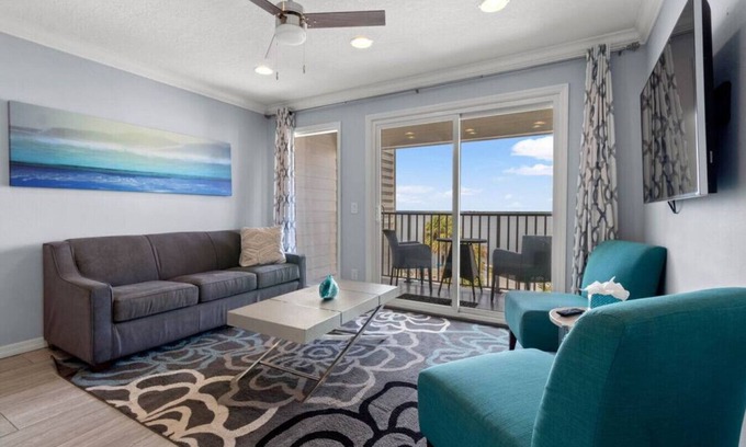 Rocky Point Apartment | Elegant Waterfront Condo with Pool and Private Balcony