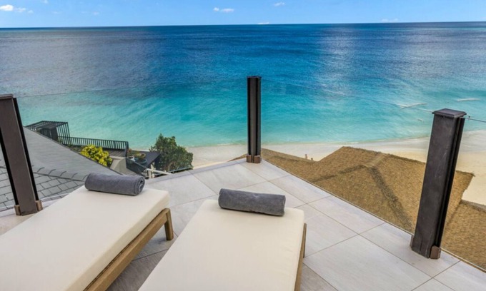 Fryes Beach Hotel | Elevated Beachside Charm with Living Area with Unmatched Caribbean Serenity