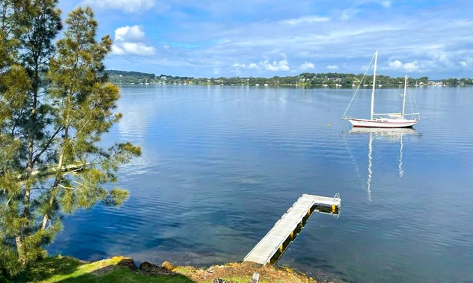 Fishing Point House | Elysium - Stunning 180 degree water views from both levels, jetty access