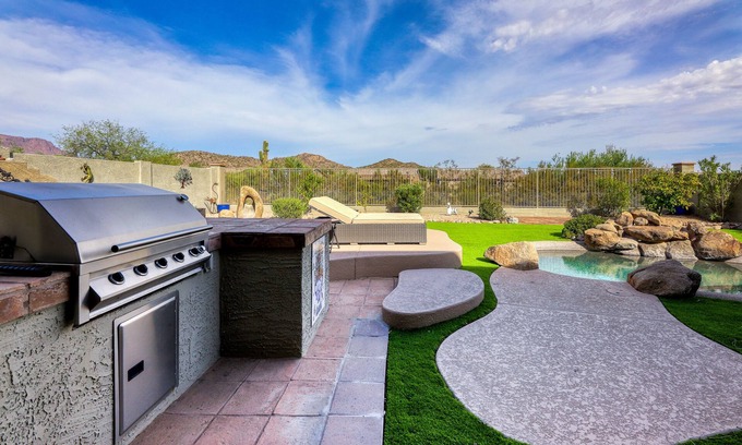 Gold Canyon House | Enchanting home with pool, enclosed yard, grill, patio, central AC & washer/dryer