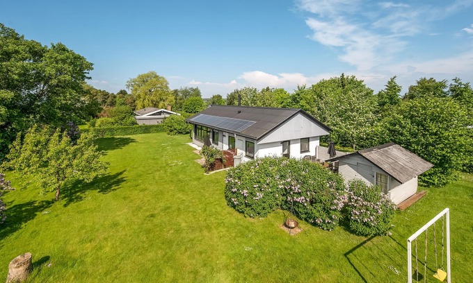Vemmenæs House | Enjoy a fantastic sea view from the property of this vacation home.
