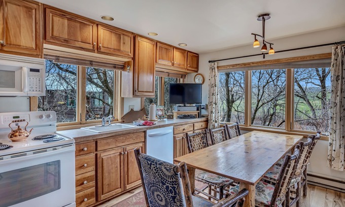 Clark Ski Chalet | Enjoy hiking, tennis courts, snowmobiles, rafting, and tubing.