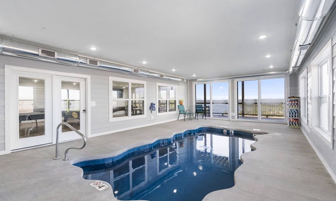 Kimberling City Cabin | Enjoy Private Indoor Pool, Theatre Room & Game Room, Lake Views, Free Daily Tickets!