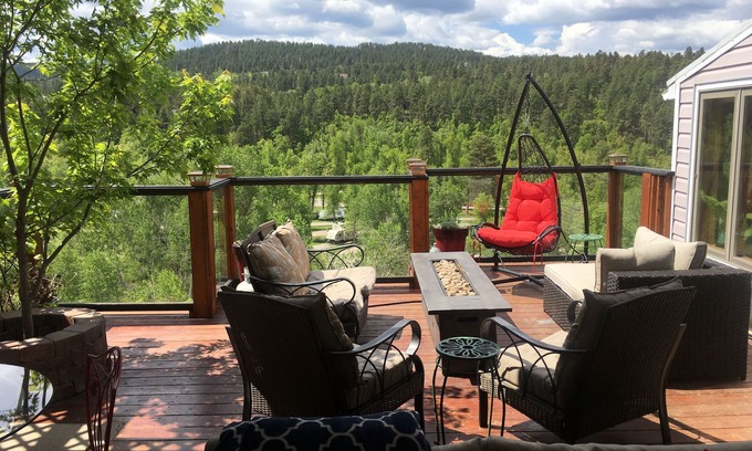 Spearfish House | Enjoy the Black Hills in this 4 bedroom, 3 bath, sleeps 8 home - gorgeous views