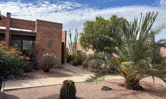 Desert Casitas Condo | Enjoy the Moon Rising over the Santa Rita Mountains. Property in Desert Casitas.