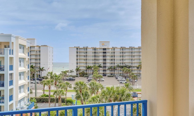New Smyrna Beach Condo | EPIC Ocean & Pool Views! Spacious 3BR Corner Condo