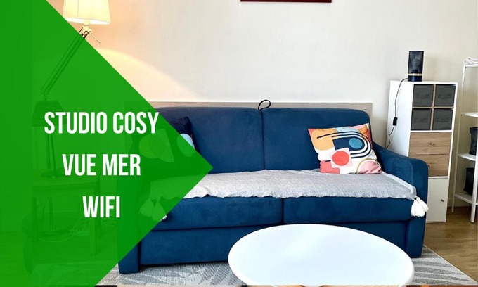 Hardelot-Plage Apartment | Escale en Duo les pieds dans l'eau Studio Plage d'Opale vue mer