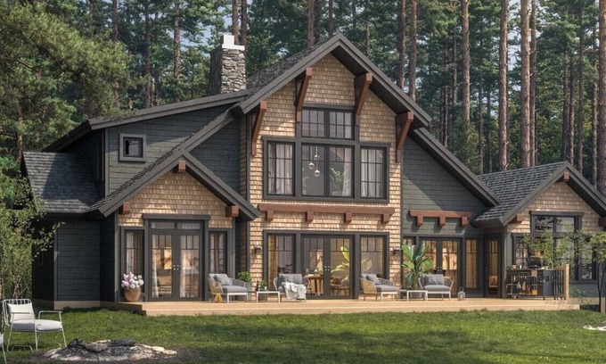 Red Rock Lake Cabin | Escape with the whole family to this new lakefront cottage on Red Rock Lake