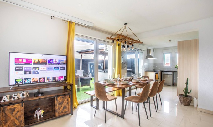 Muntzenheim Apartment | ESPLANADE Bonne Nuit SPA Jeux Colmar